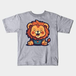 Baby lion laught Kids T-Shirt